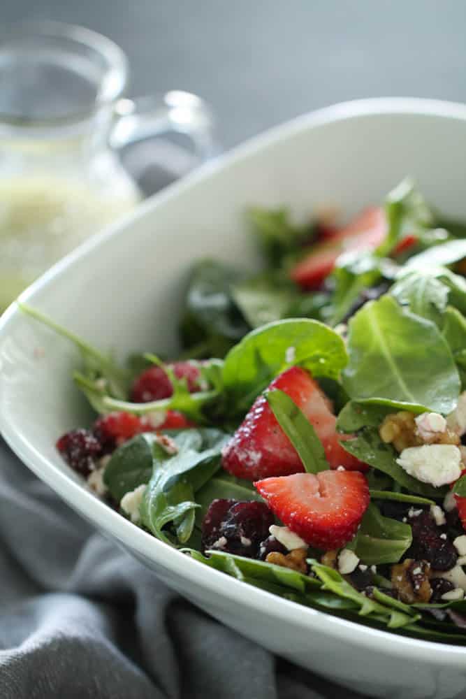 Spring Salad with Homemade Lemon Poppyseed Dressing Recipe