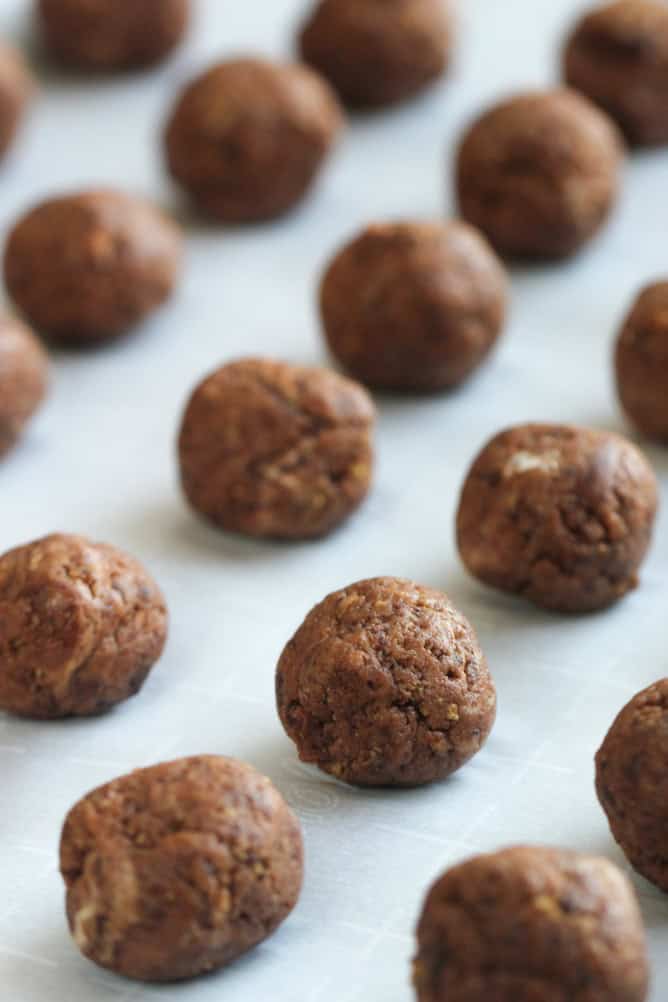 Uncoated Chocolate Chip Cookie Truffles