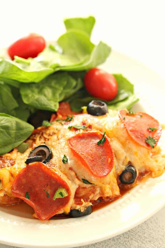 easy pizza chicken bake