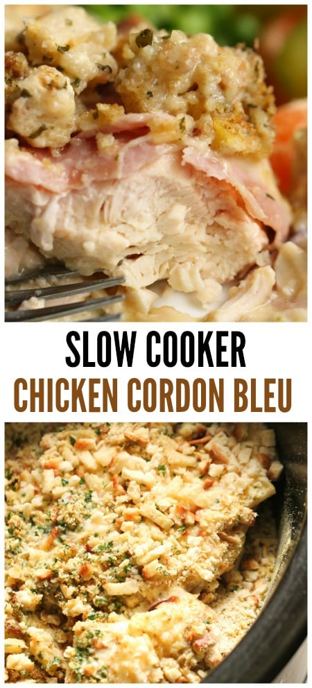 Slow Cooker Chicken Cordon Bleu