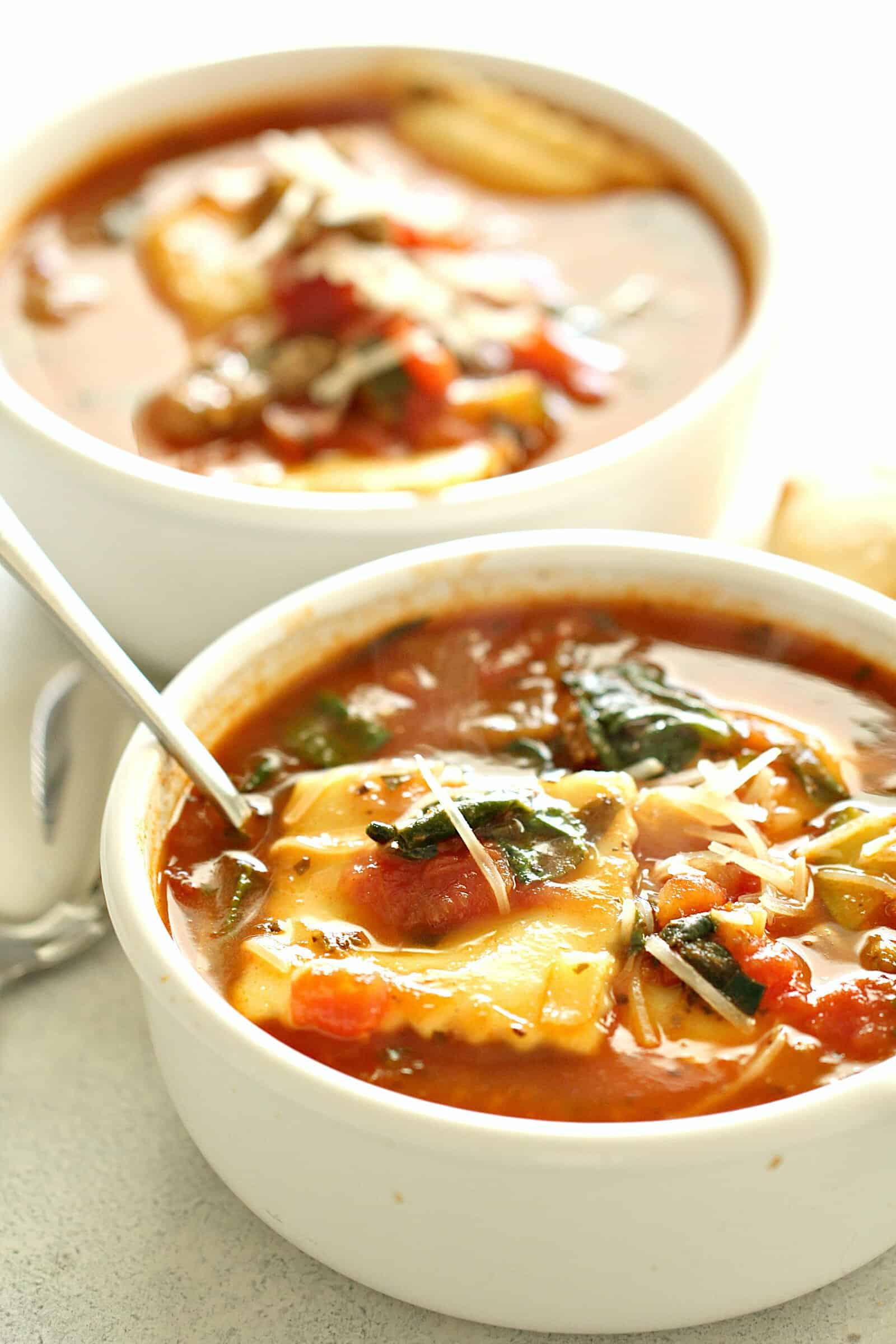 Ground Turkey Sausage Ravioli Soup Recipe