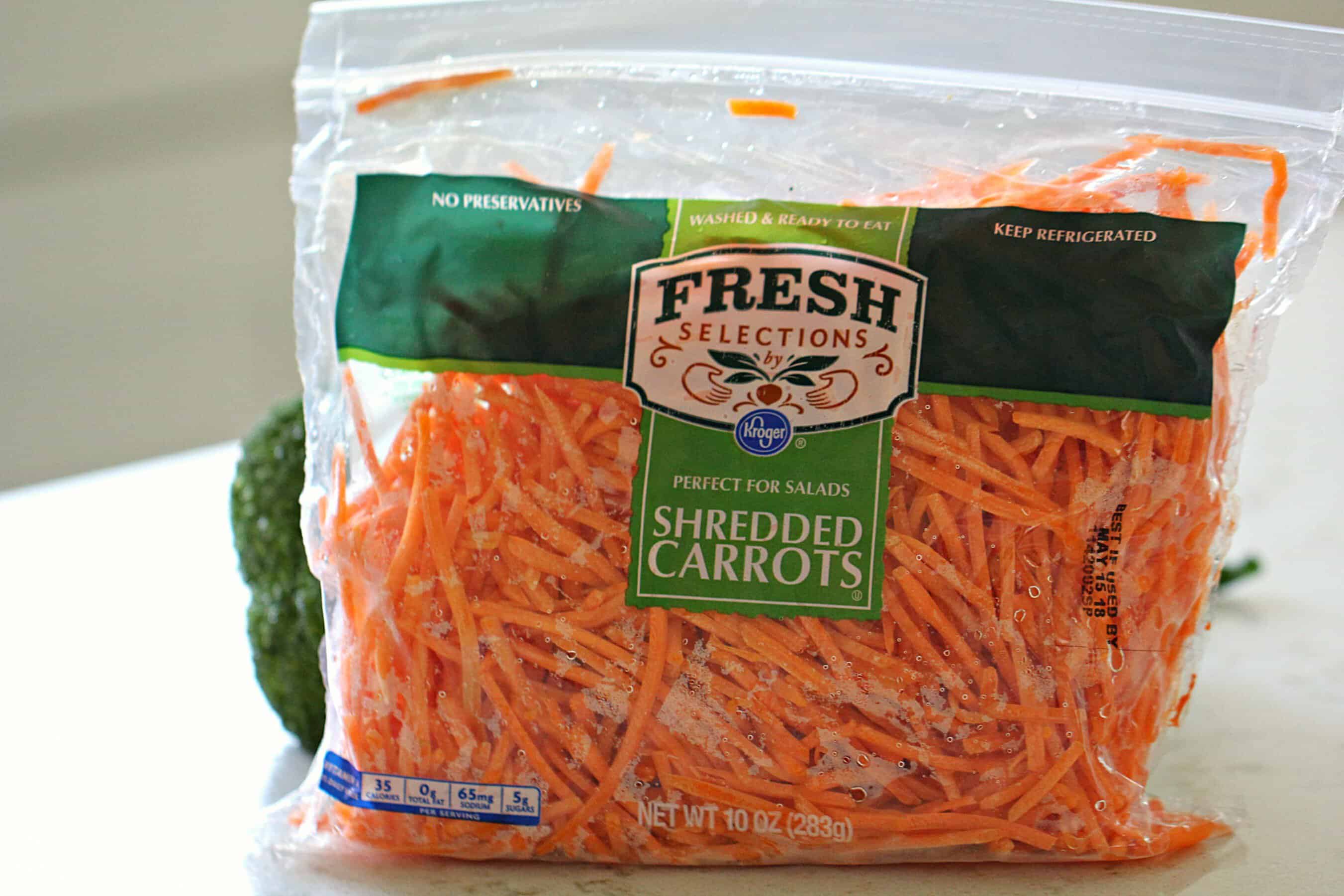 Bag of Shredded Carrots