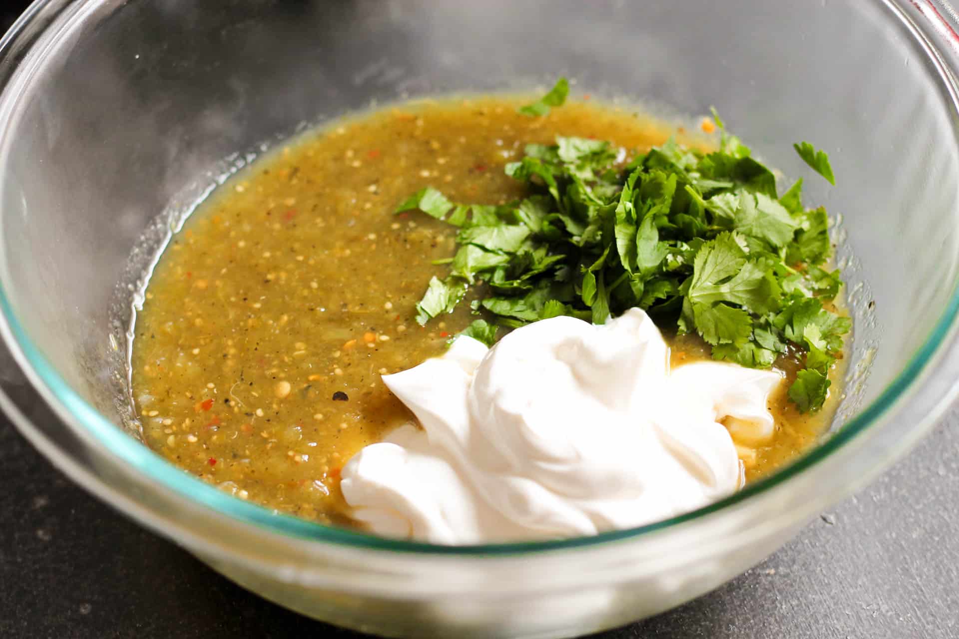 Salsa Verde ingredients for Salsa Verde Enchiladas