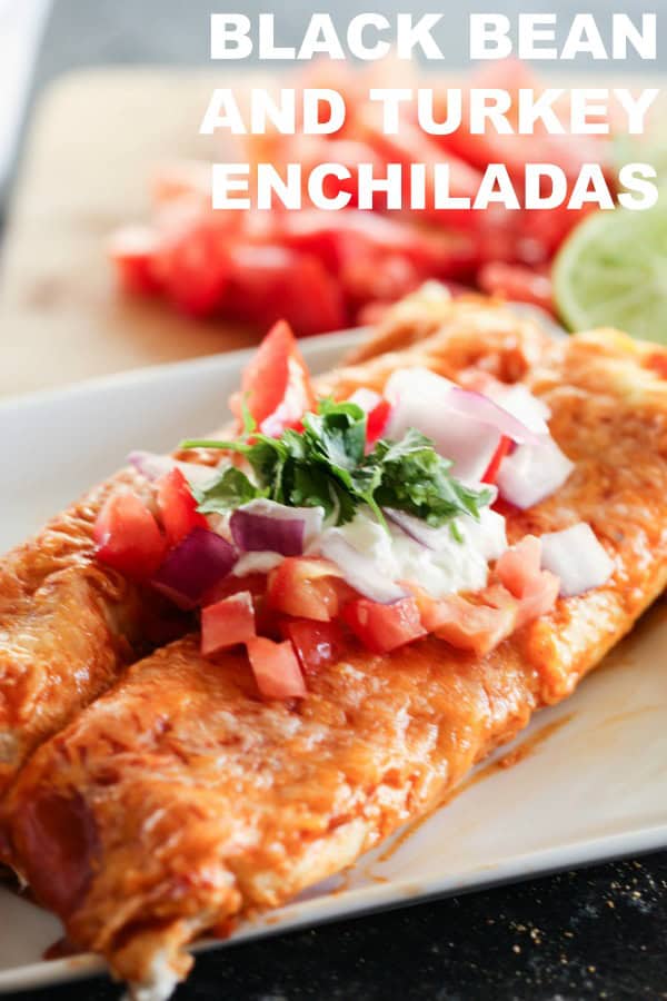 Black Bean and Turkey Enchiladas