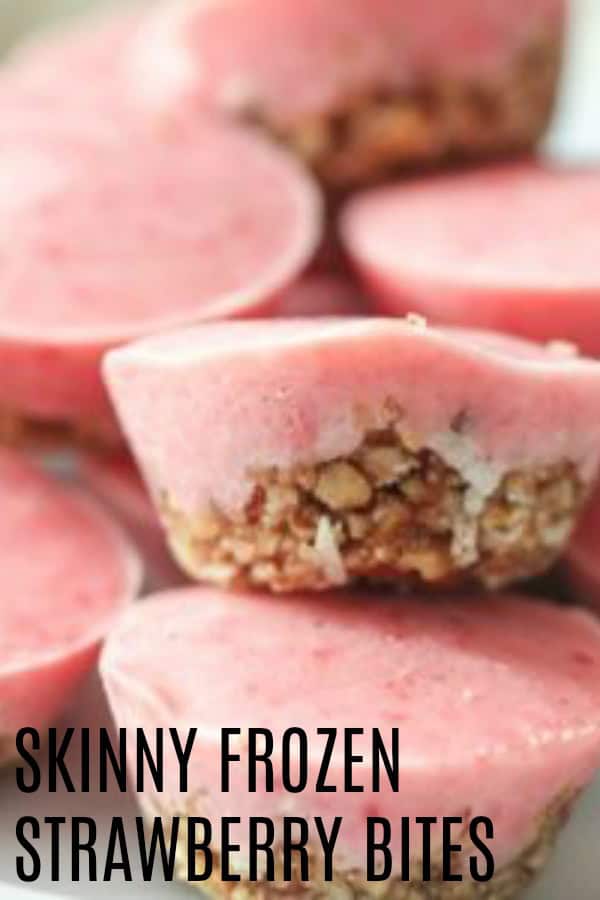 Skinny Frozen Strawberry Bites