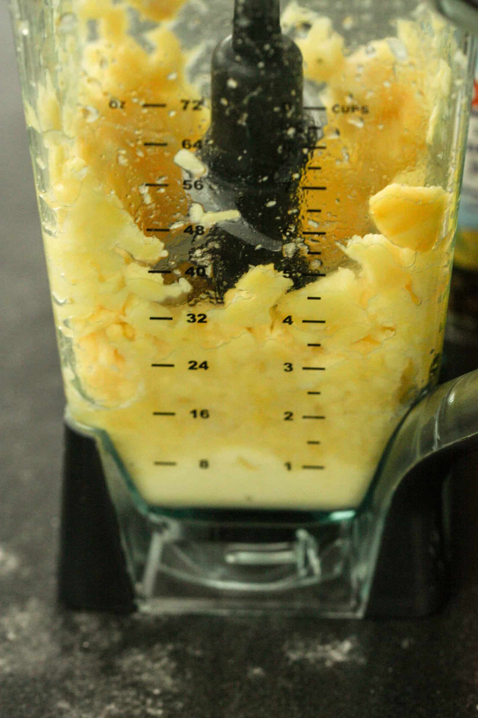 Frozen Pineapple Chunks in Blender 