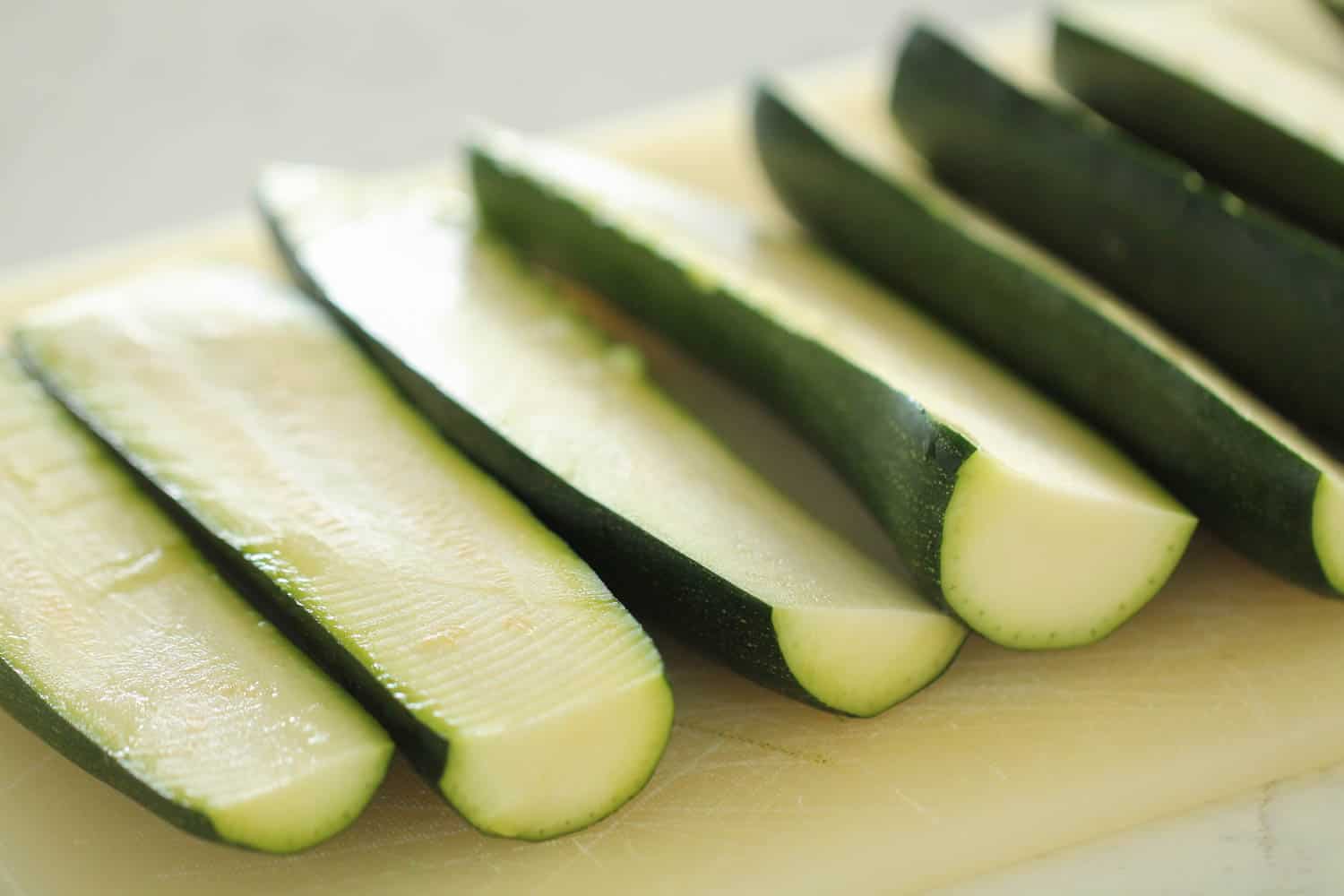 Sliced Zucchini spheres