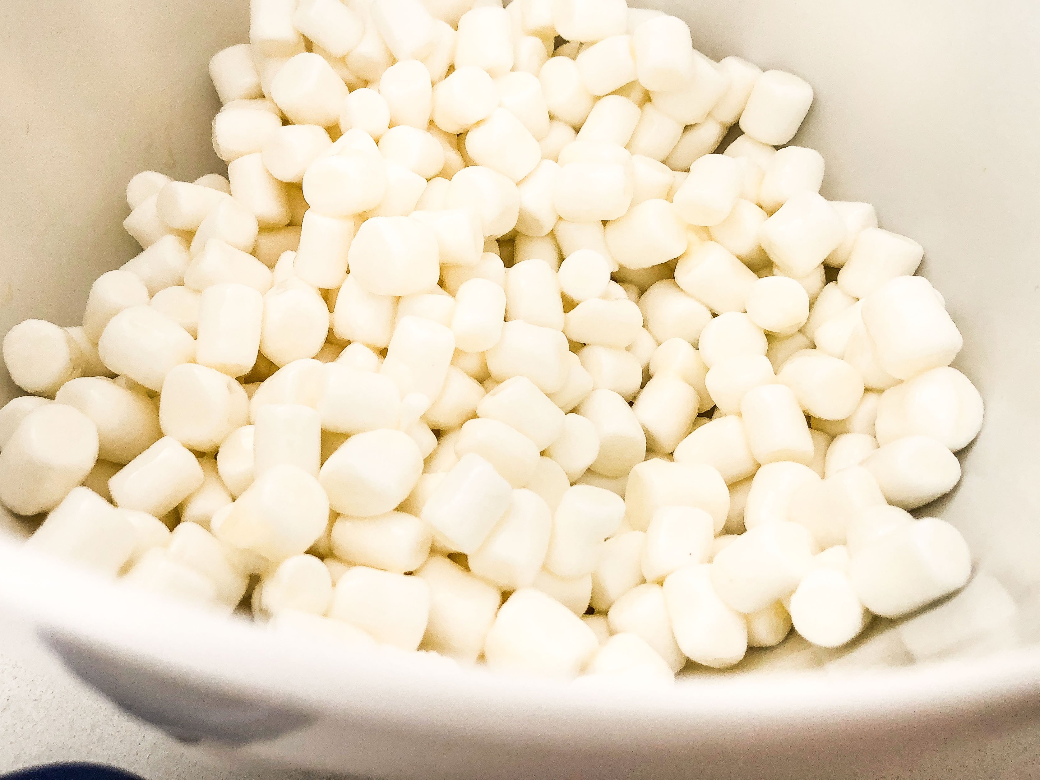 Mixing Bowl with marshmallows and butter