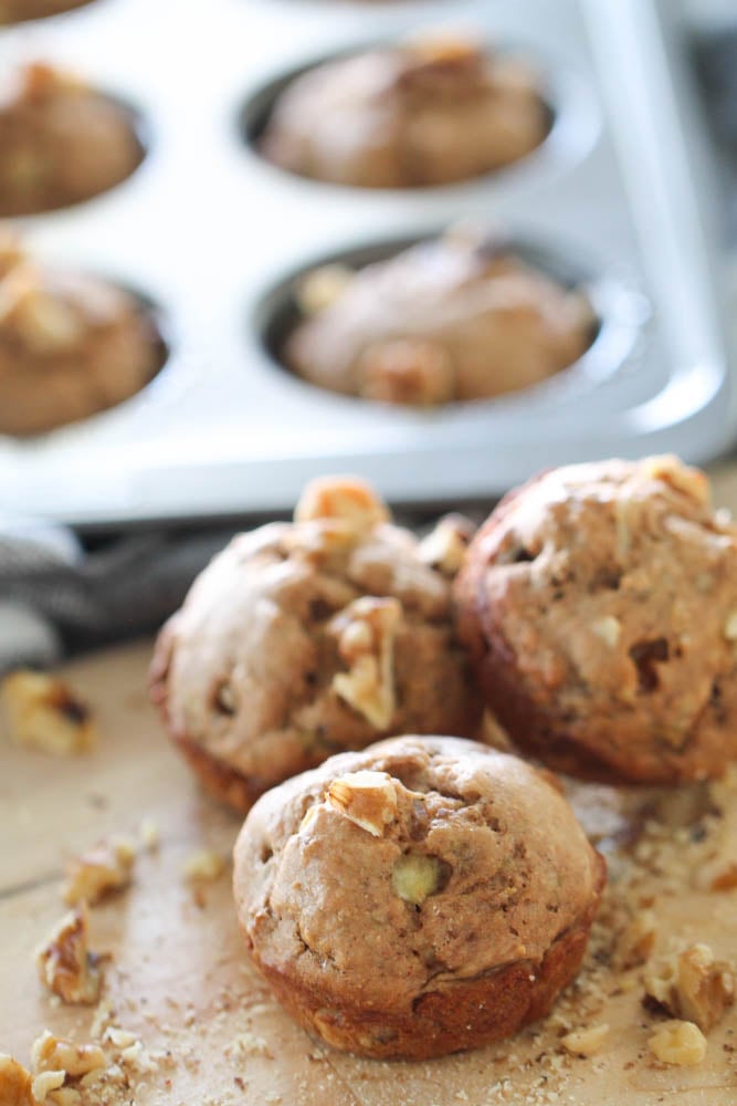 Healthy Banana Walnut Muffins Recipe