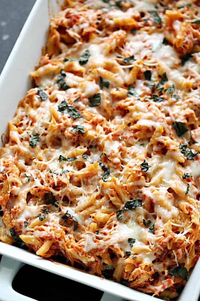 Chicken Parmesan Pasta Casserole Recipe