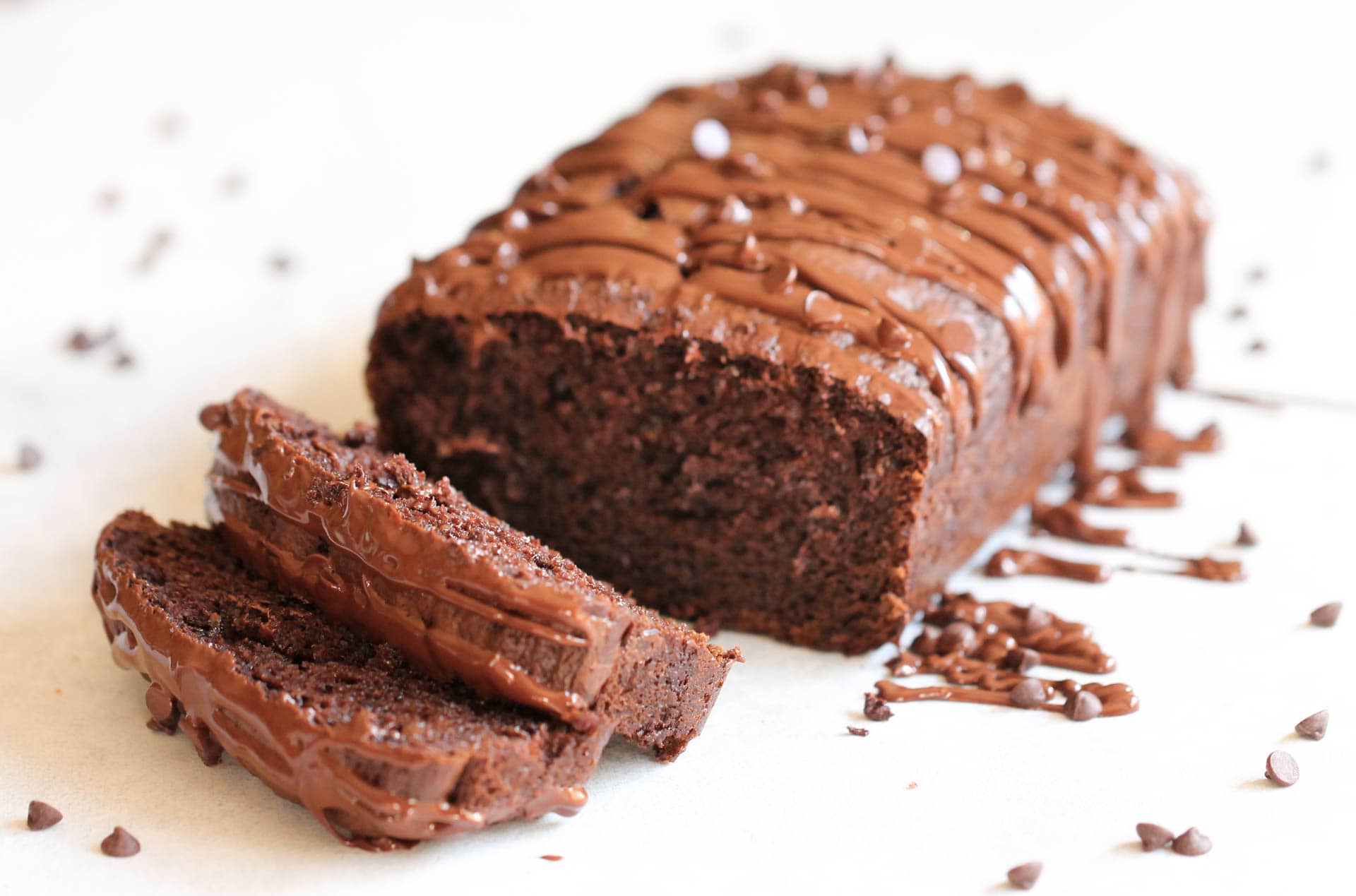 Double Chocolate Pound Cake sliced