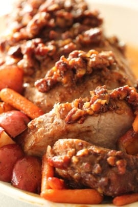 maple pecan pork tenderloin