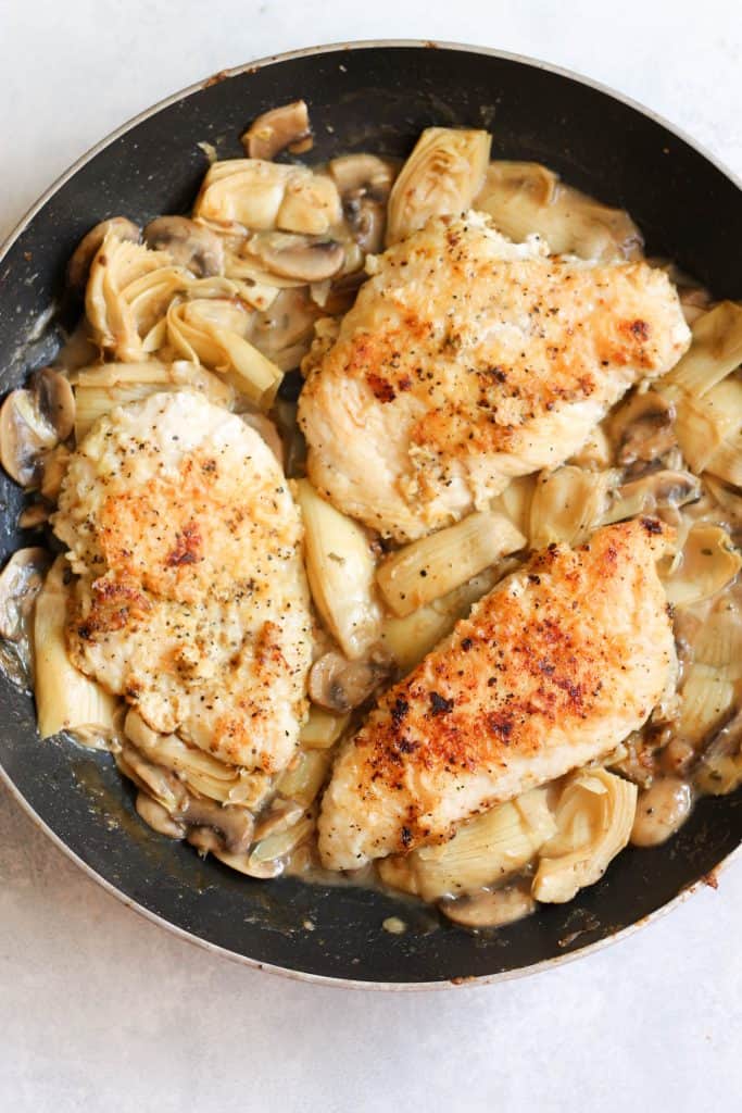 mushroom artichoke chicken