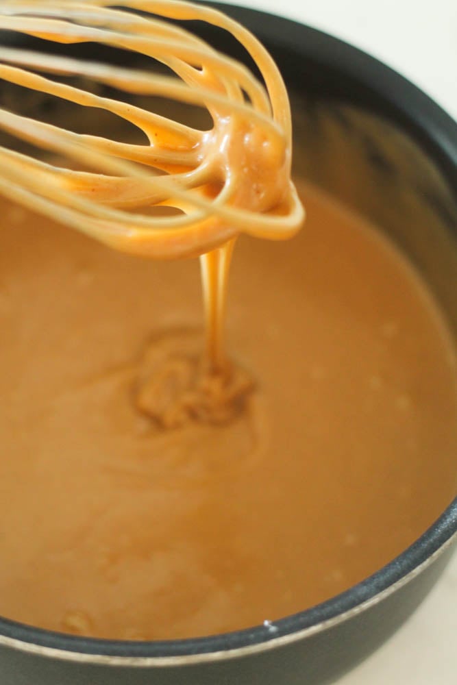 Whisk together all ingredients for peanut butter mixture