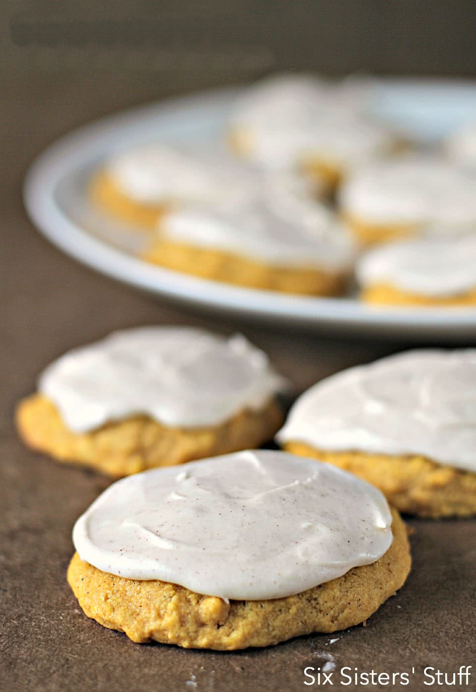 Soft Pumpkin Cookies with Cinnamon Buttercream Frosting Recipe