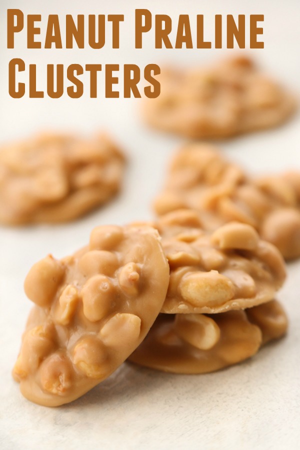 3 Peanut Praline Clusters stacked