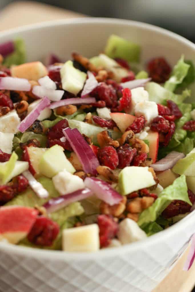 winter cranberry apple salad