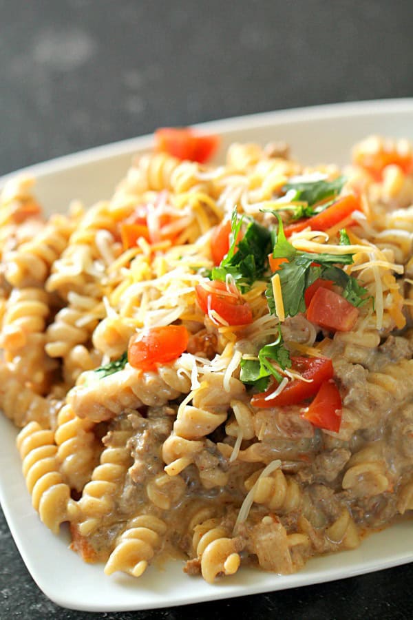 Cheesy Beef Taco Pasta