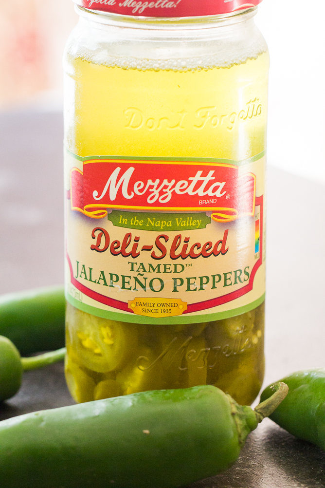 A jar of Jalapeno Peppers