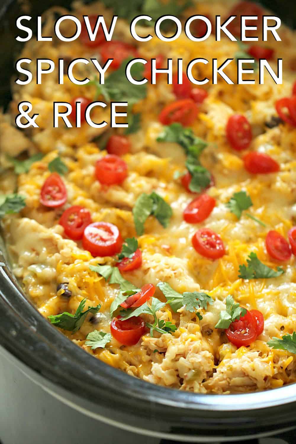 Slow Cooker Spicy Chicken and Rice Bowls