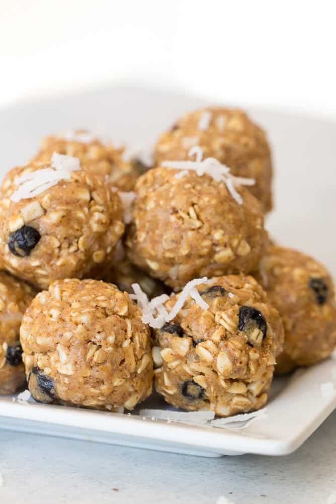 Blueberry Almond Protein Bites