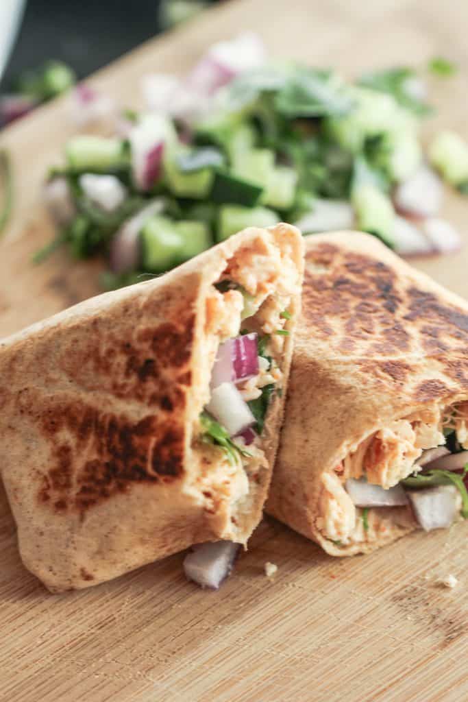 fiesta ranch chicken burritos
