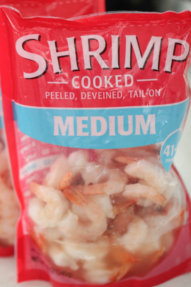 A bag of Cooked Shrimp