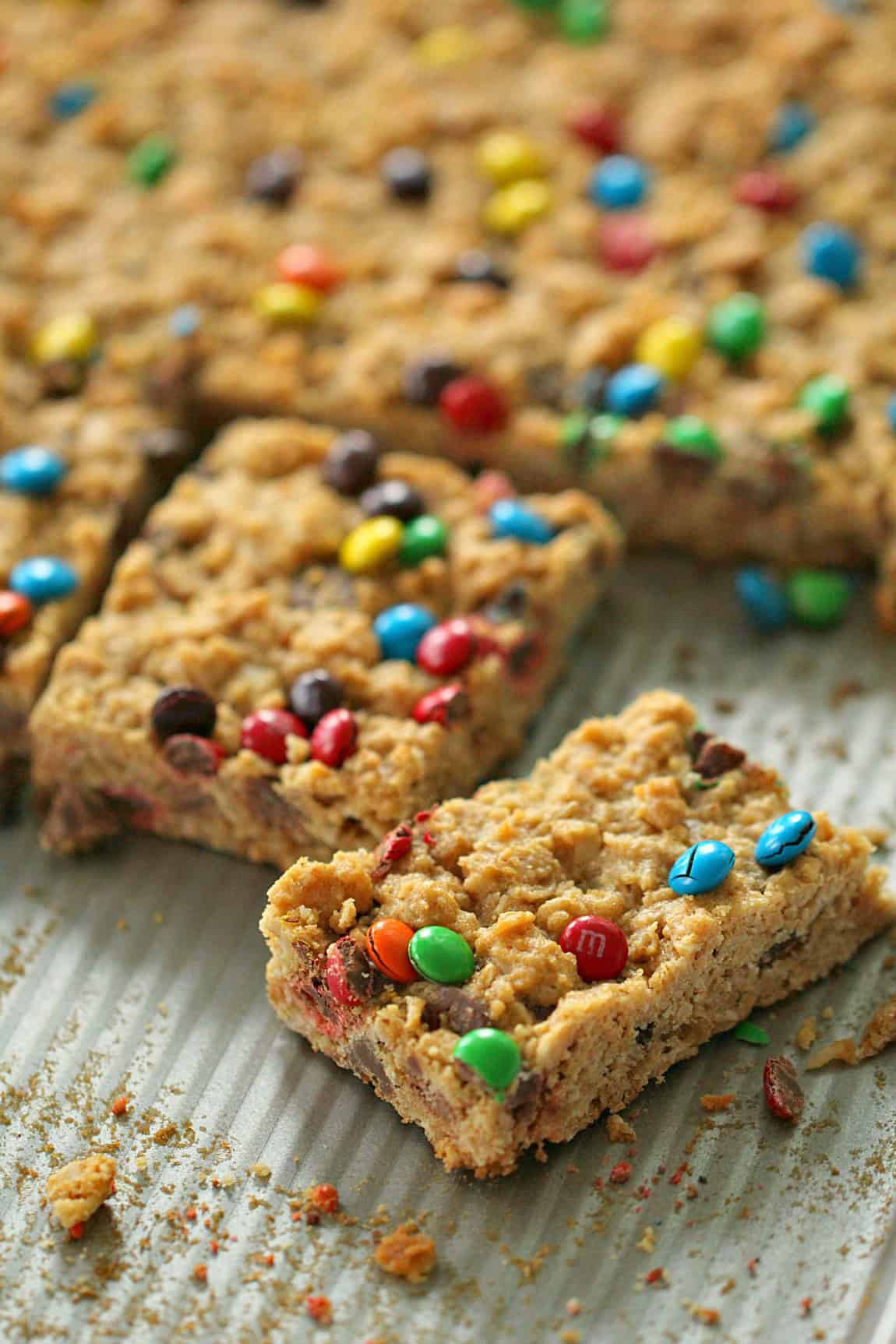 M&M Oatmeal Cookie Bars [Gluten Free] Recipe