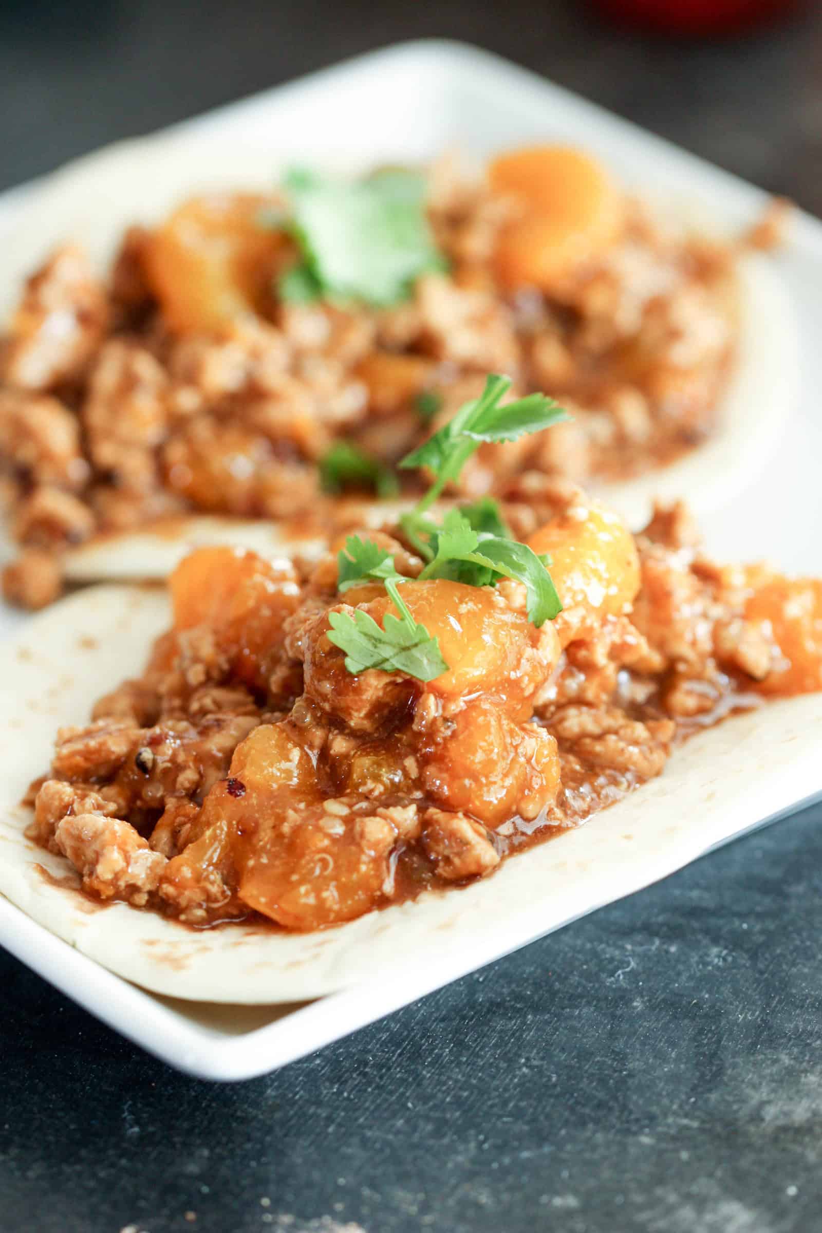 Orange Chicken Wraps