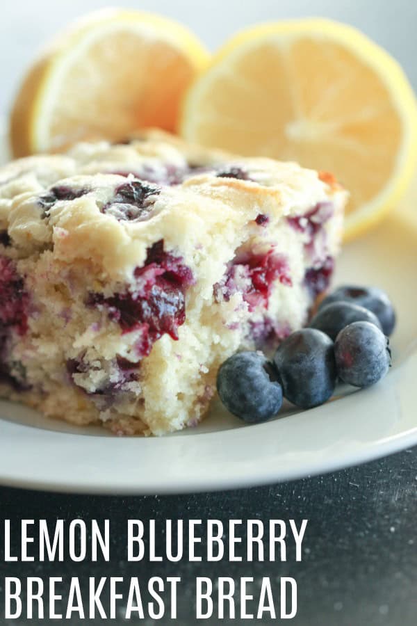 Lemon Blueberry Cake plated