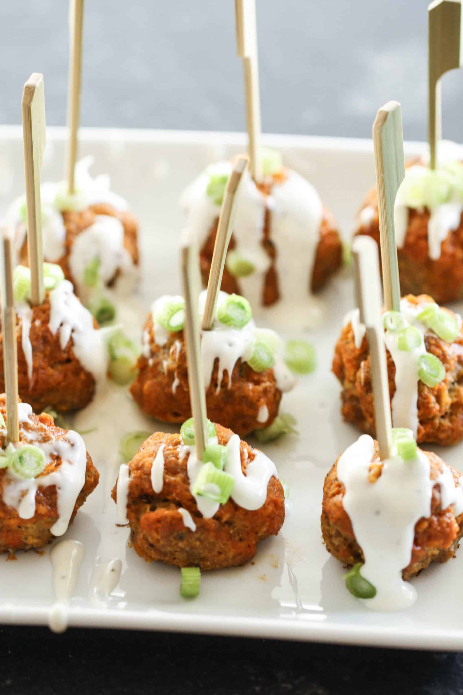 Buffalo Chicken Meatballs