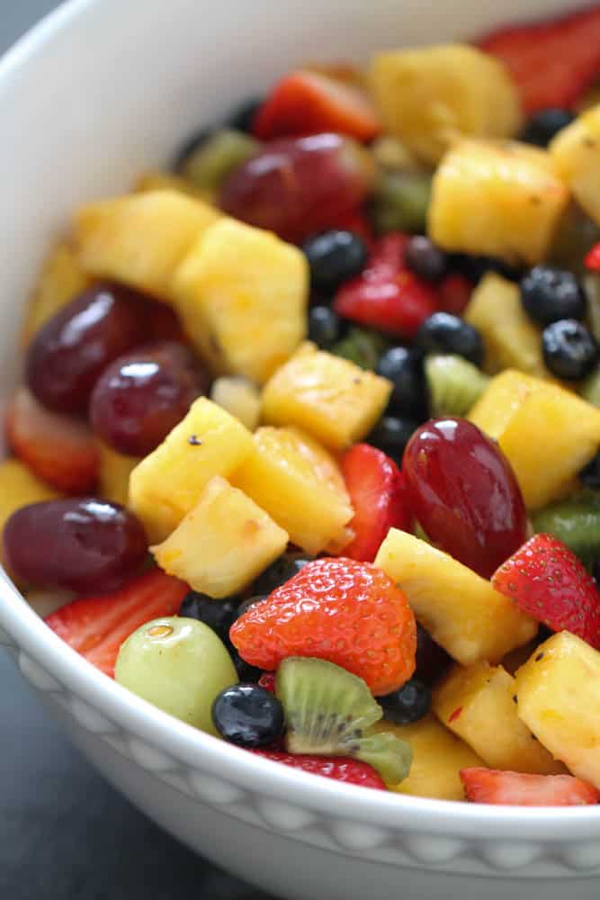 Fresh Fruit Salad with Citrus Glaze Recipe