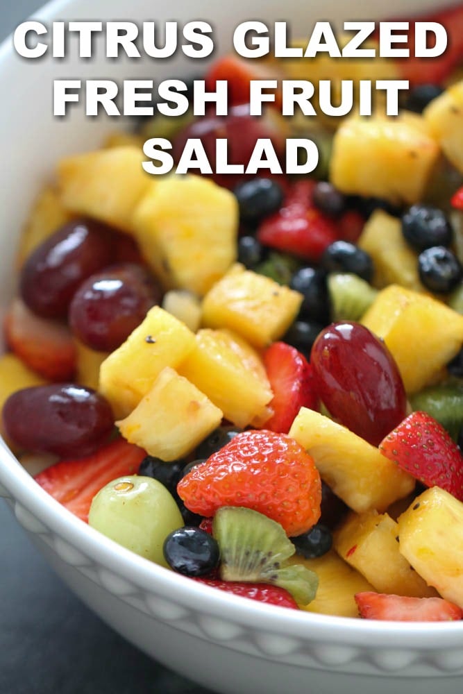 Fresh Fruit Salad With Citrus Glaze