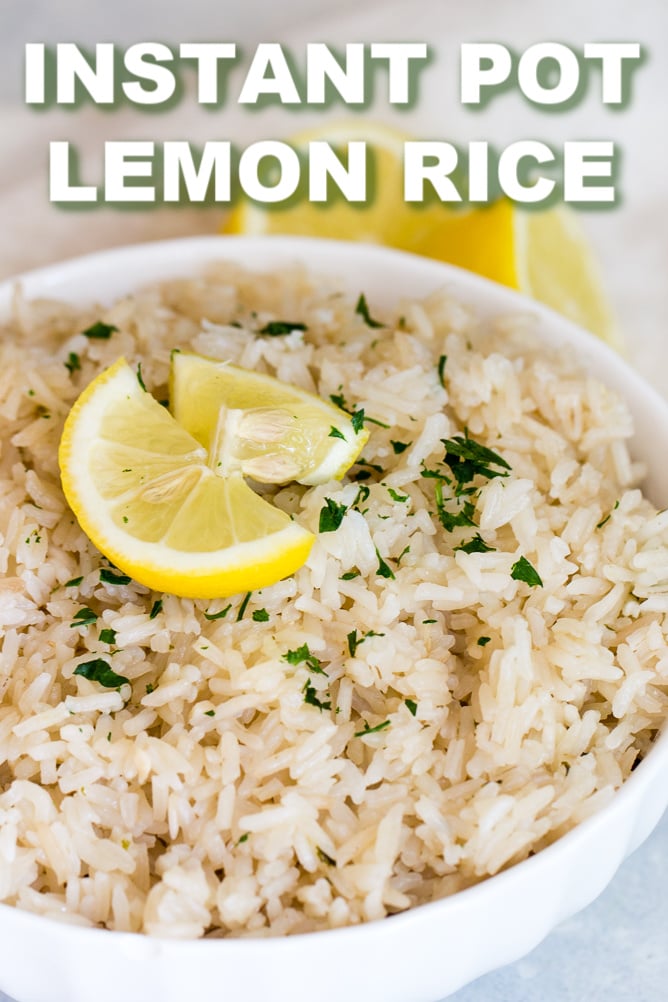 Instant Pot Lemon Rice Pilaf
