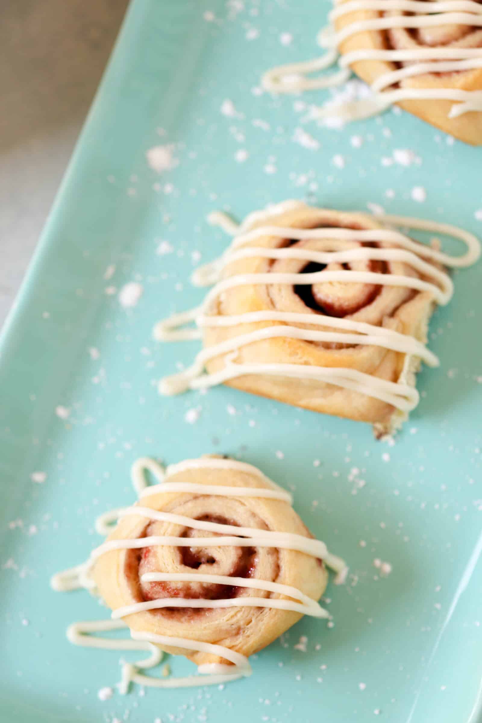 Mini Raspberry Rolls