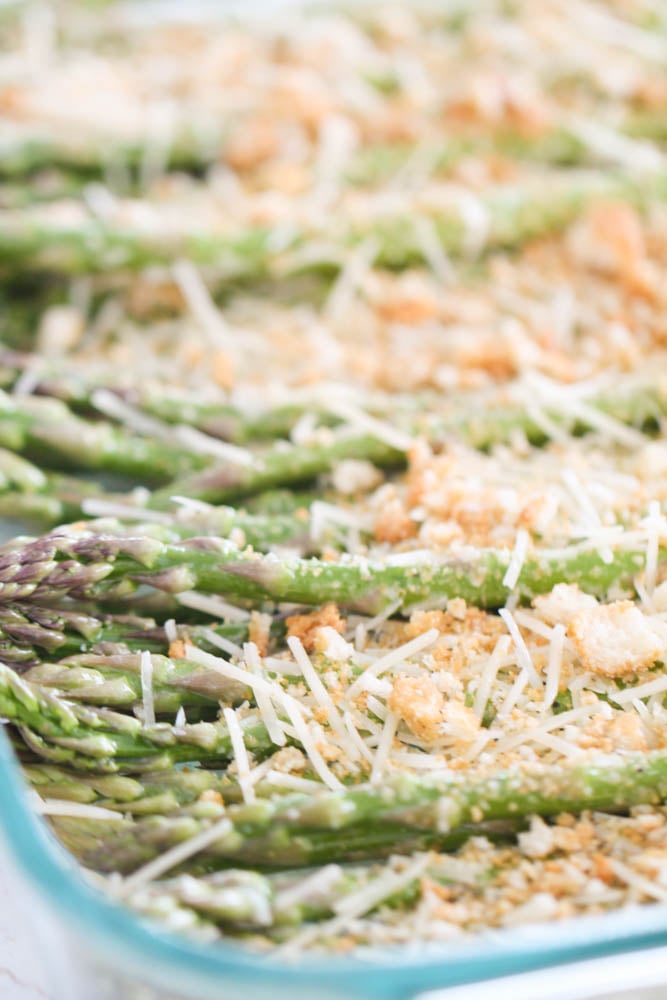 Unbaked Parmesan Crusted Asparagus
