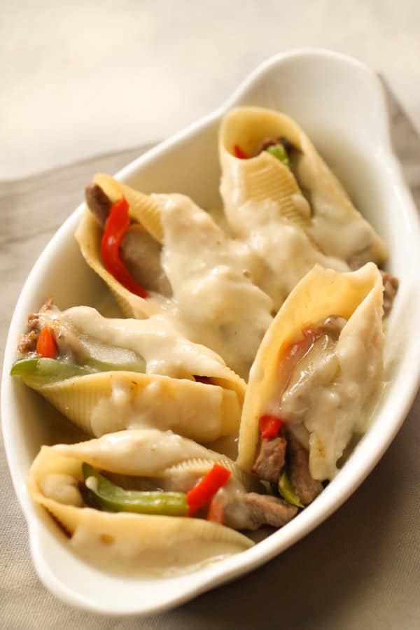 Philly cheesesteak clearance stuffed shells
