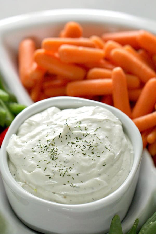 2 Ingredient Cottage Cheese Ranch Dip - Recipe Diaries