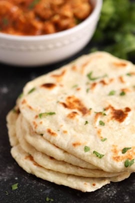homemade naan bread