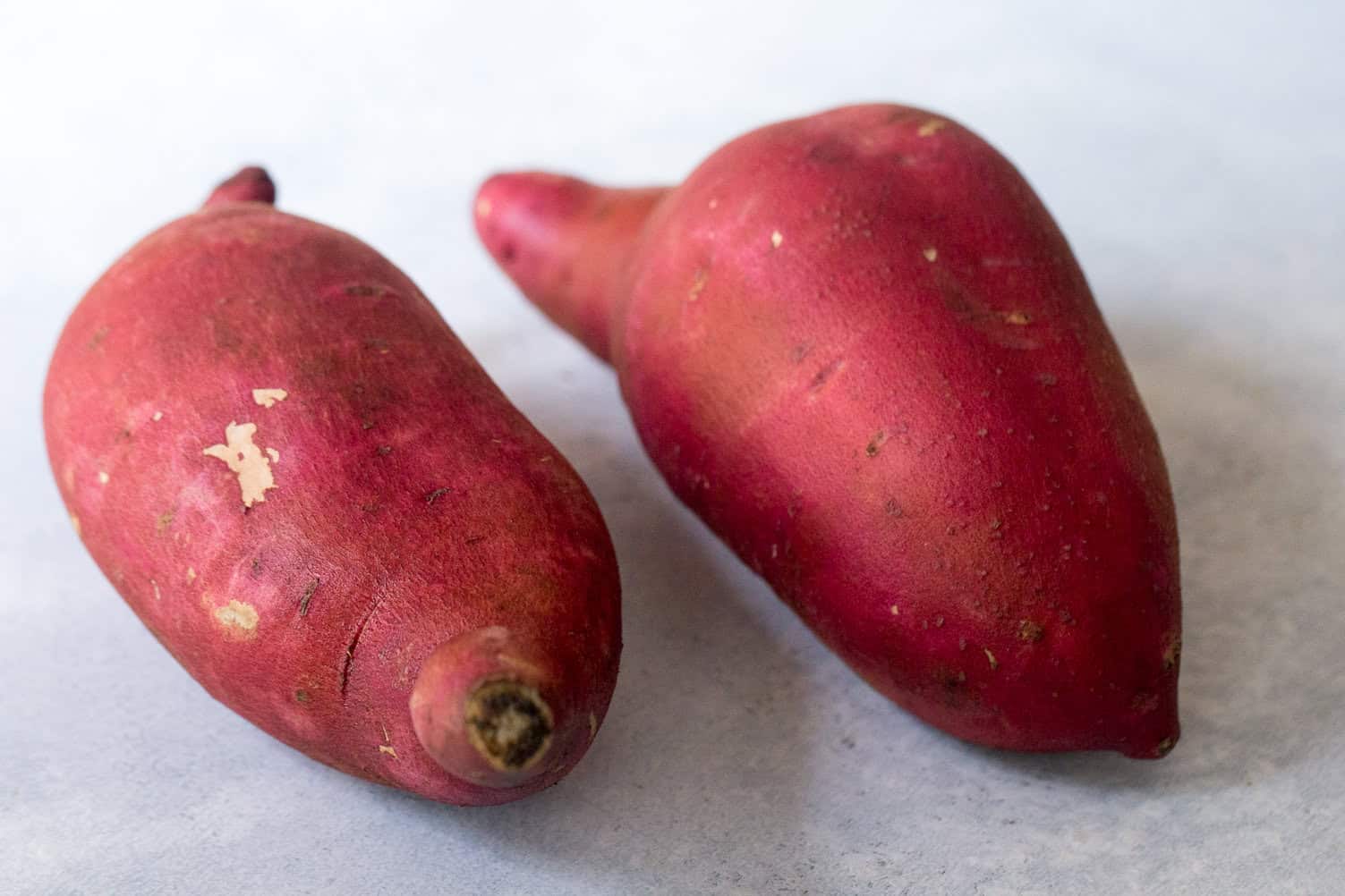 Raw sweet potatoes