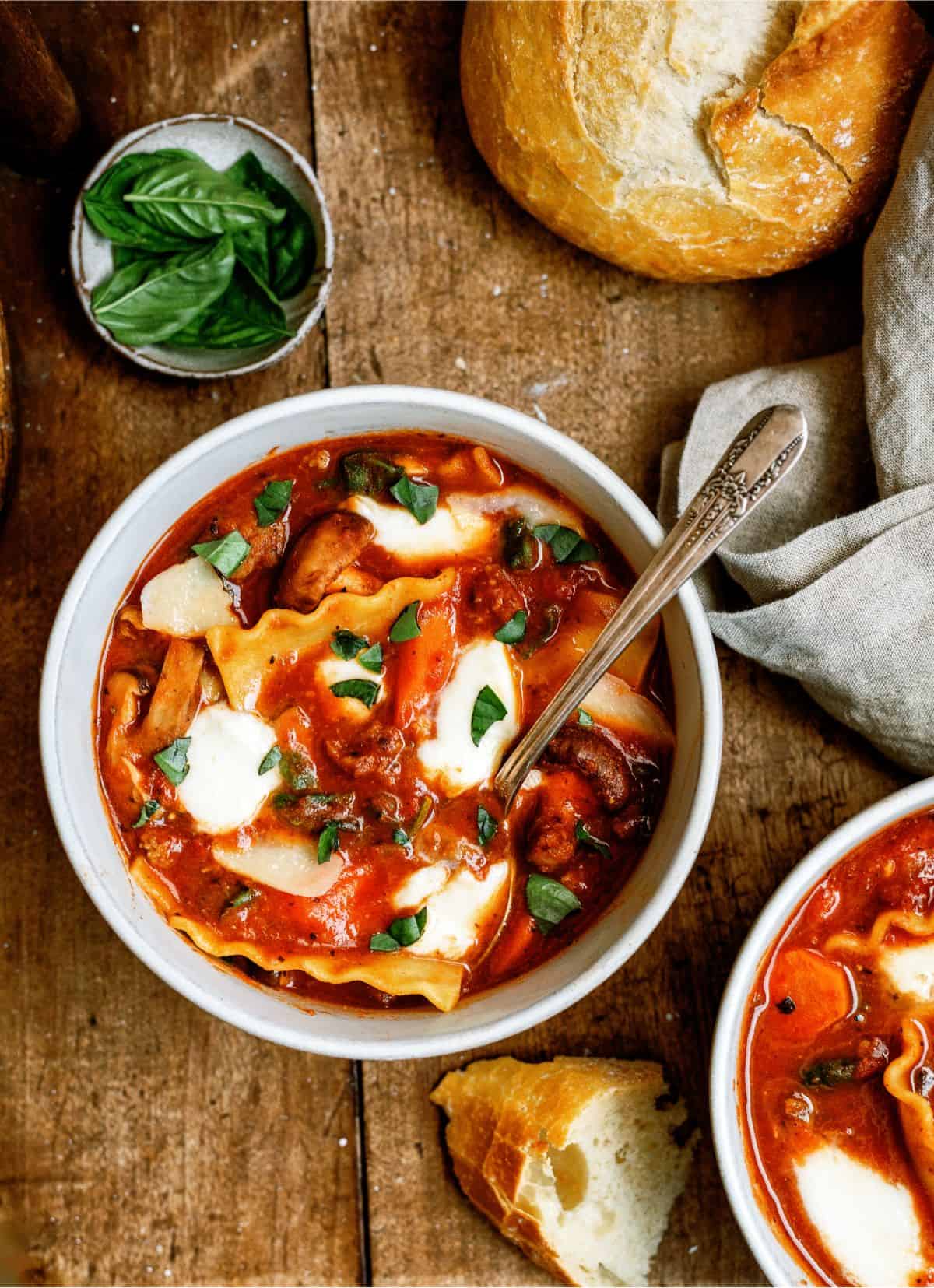 Instant Pot Lasagna Soup Recipe