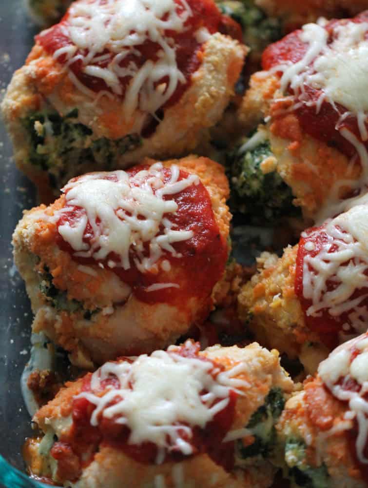 Spinach & Cheese Stuffed Chicken Bundles