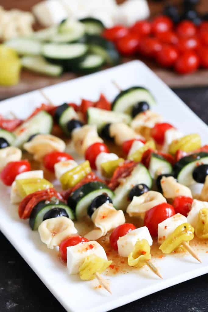 italian tortellini skewers