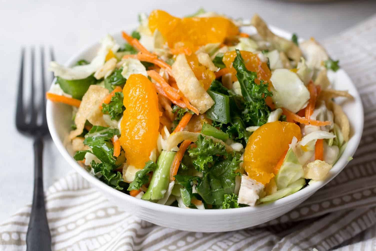 A serving of Asian Chopped Chicken Salad  in a bowl