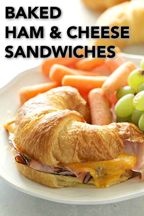 Baked Ham and Cheese Croissant Sandwiches