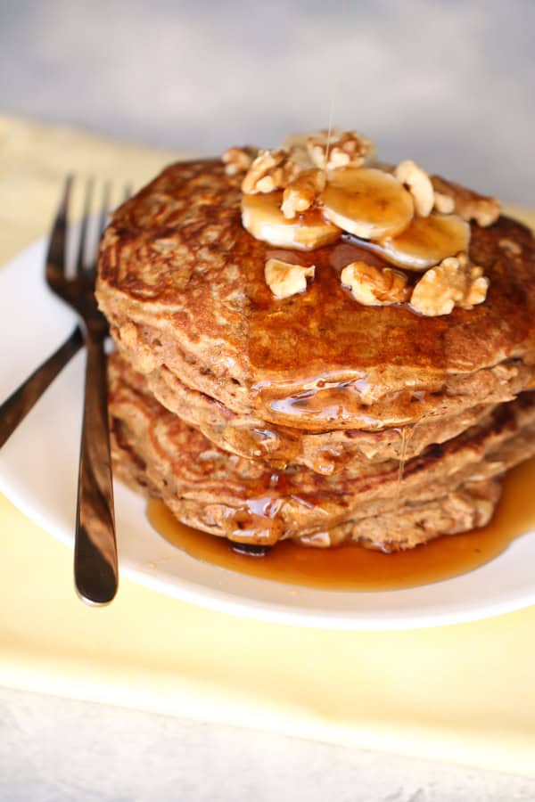 Banana Oat Pancakes Recipe