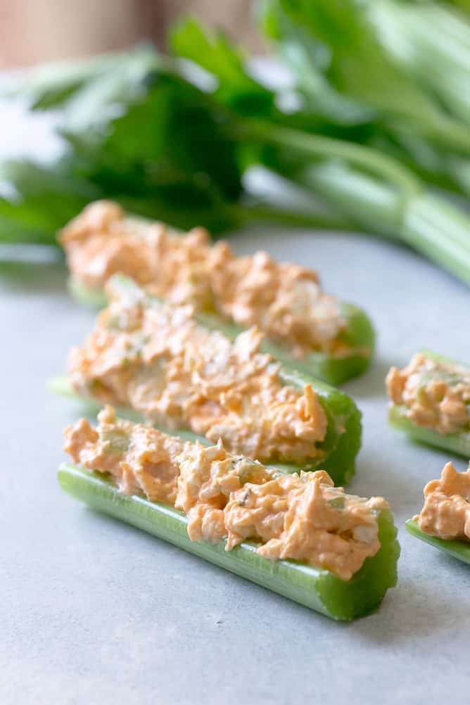 Buffalo Chicken Celery Sticks