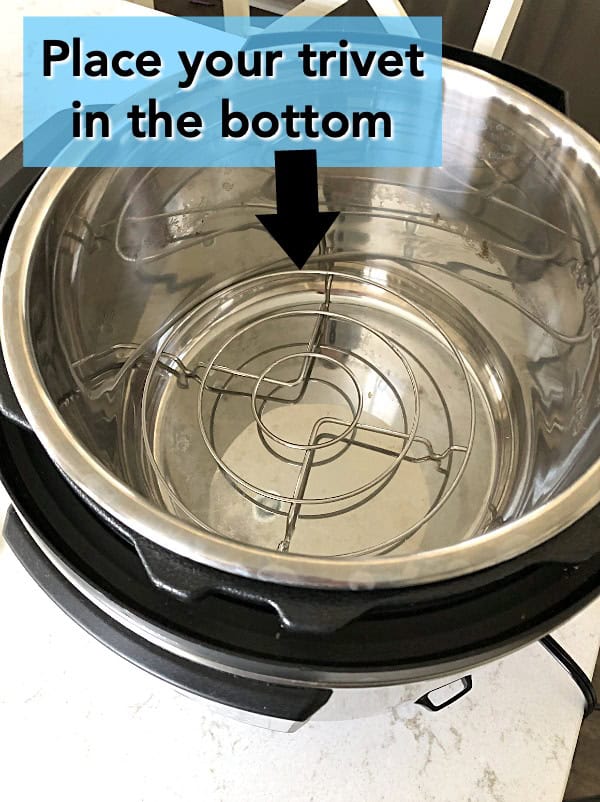Placing trivet in instant pot best sale
