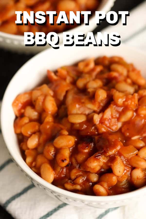 Instant Pot Sweet and Spicy BBQ Beans in a bowl