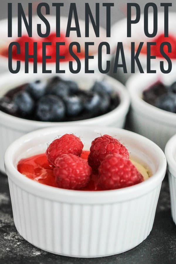 Instant Pot Mini Cheesecakes